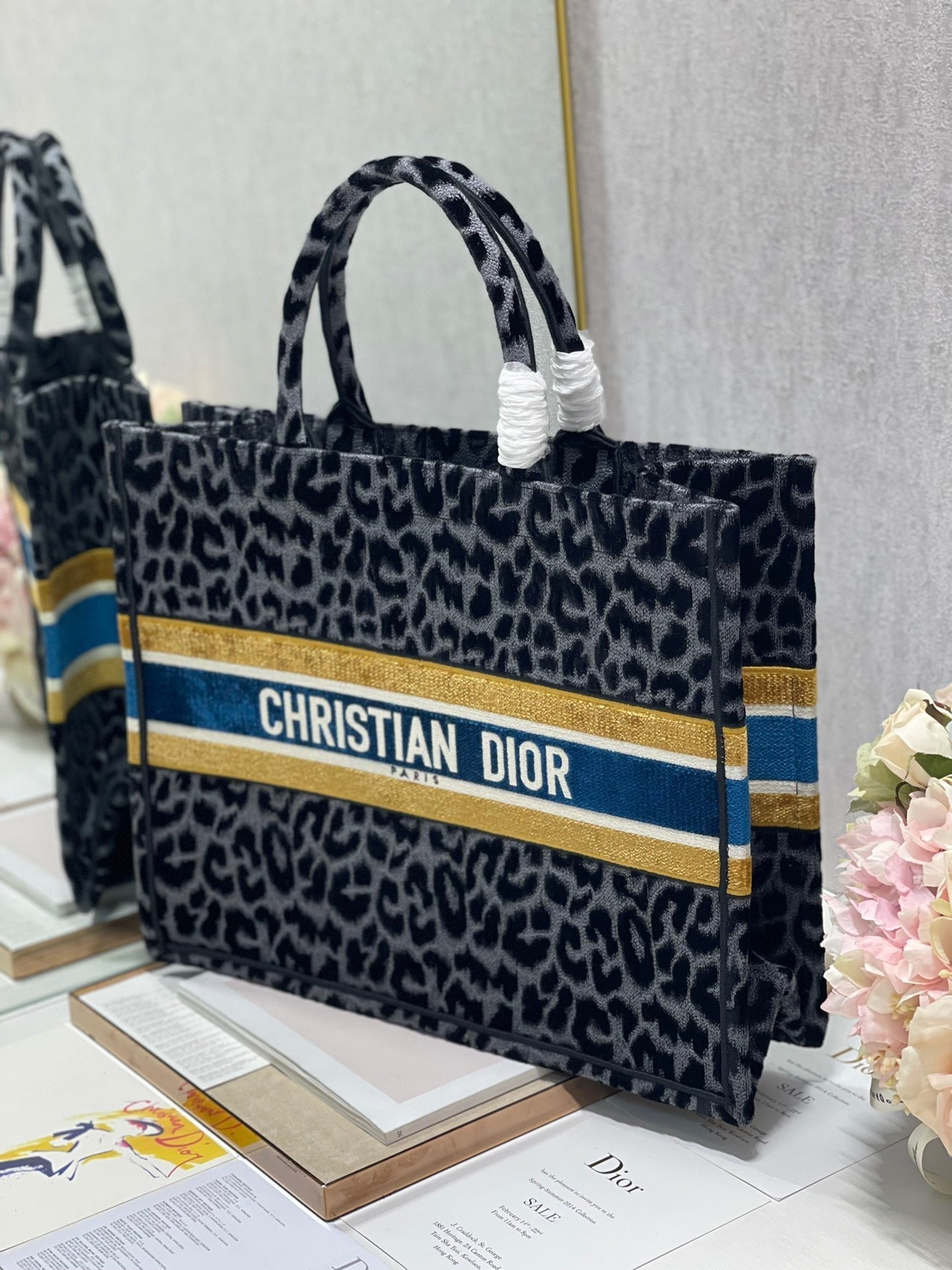 Top Quality Large Book Tote Blue Multicolor, For Women, Womens Handbags 16.5in/42cm CD