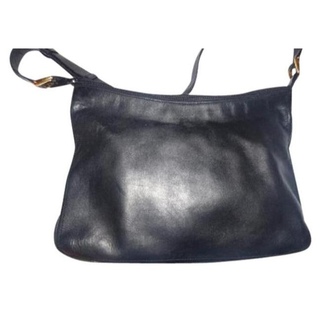 Gucci   Black With Red Green Stripe Leather Hobo Bag
