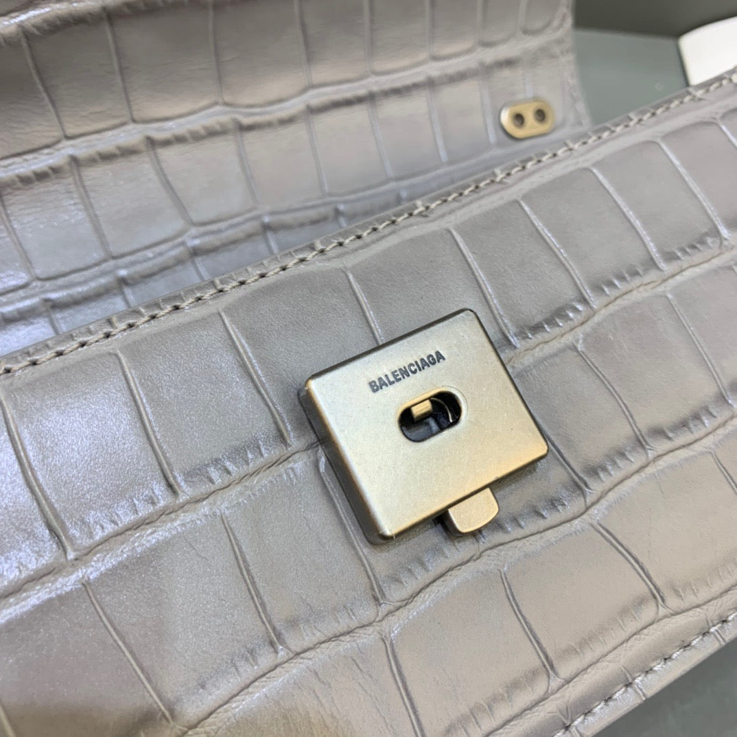 Top Quality Gossip Small On Chain Shoulder Bag Gray, For Women,  Bags 7.4in/19cm