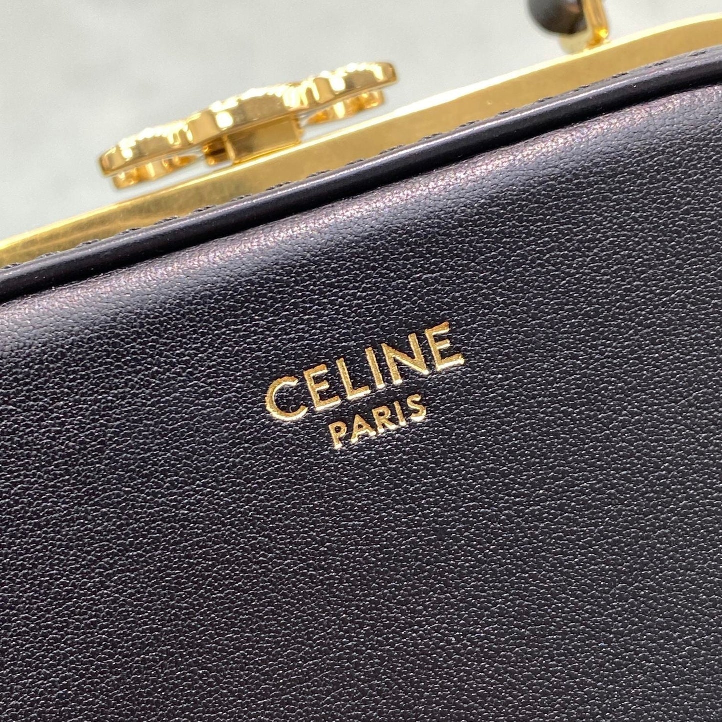 Top Quality Triomphe Minaudiere Black For Women 4in/10cm