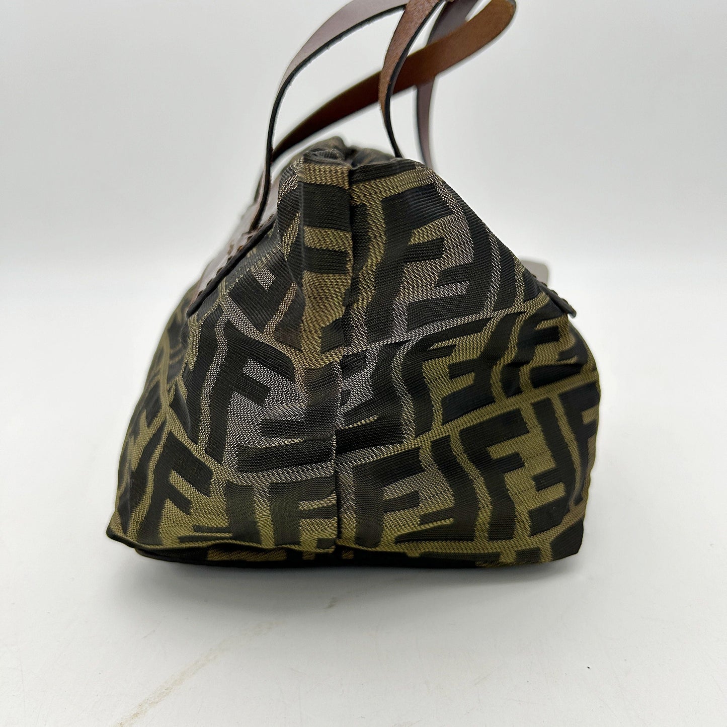 Fendi Zucca FF Top Handle Bag   - Brown Handle Bags, Handbags fe8814vf