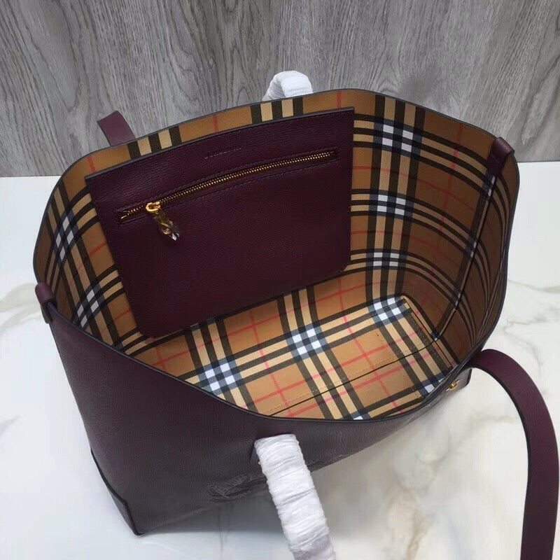 Top Quality Small Embossed Crest Tote Purple For Women, Bags 13.8in/35cm