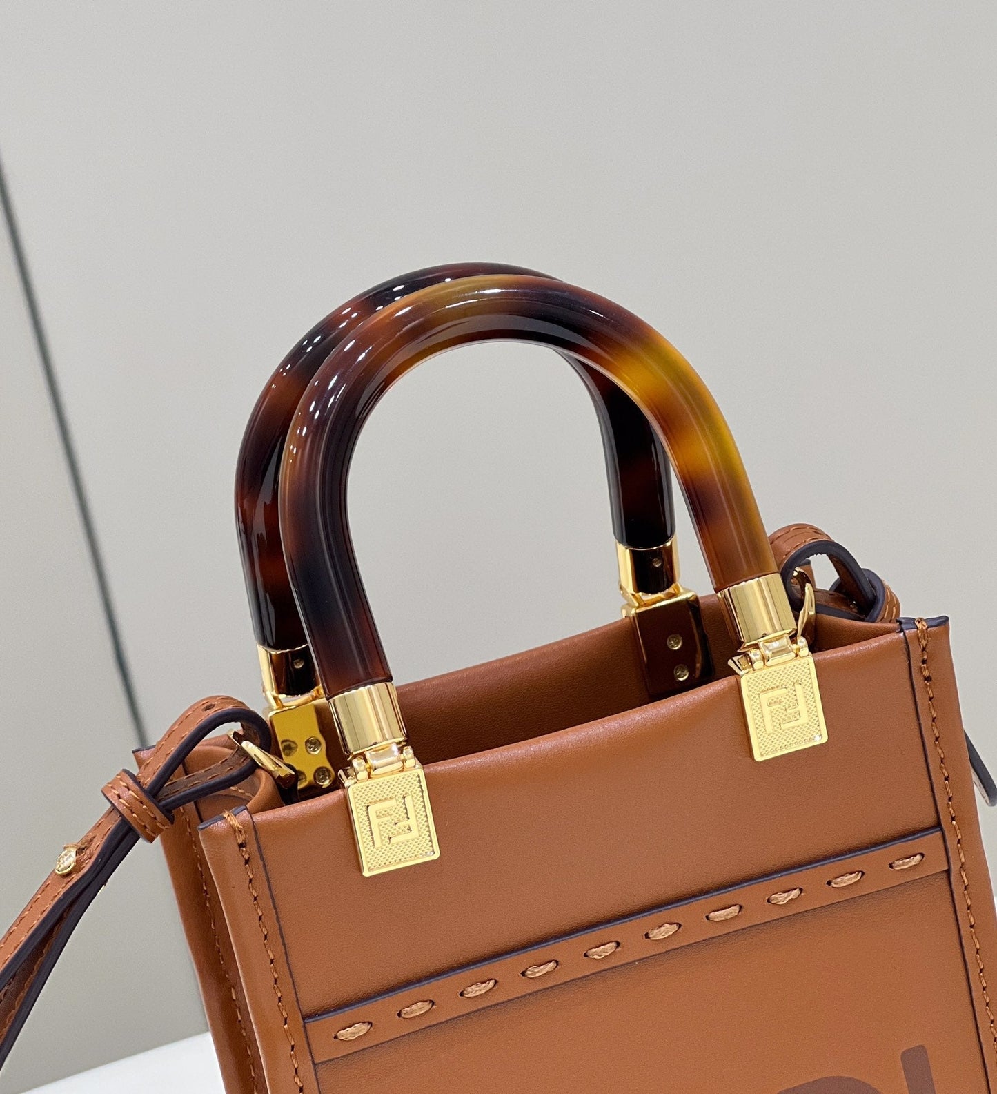 Top QualityTop Quality Sunshine Shopper Brown Mini Bag For Woman 13cm/5in