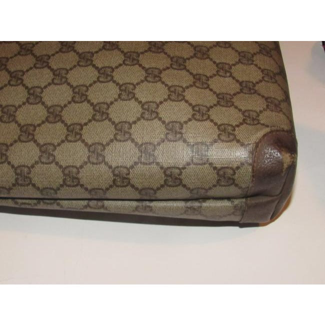 Gucci   Leather And Large G Logo Print Coated Canvas In Shades Of Brown