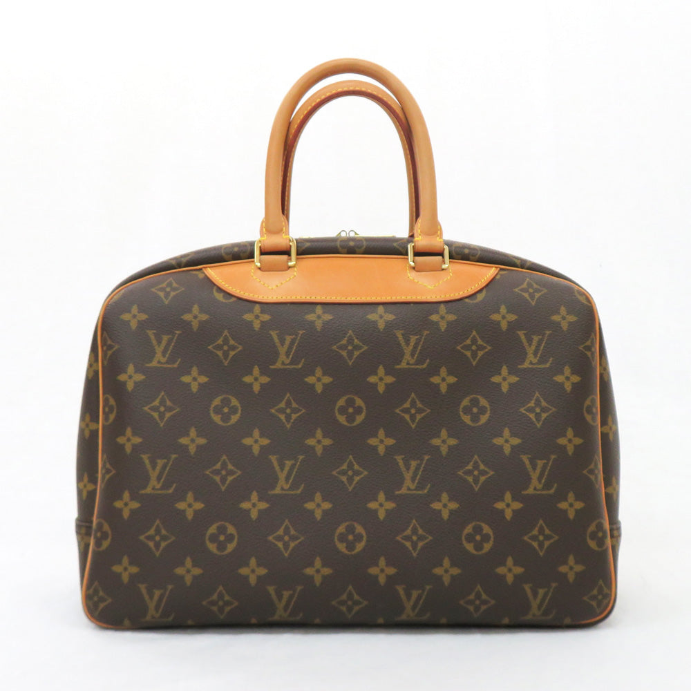 Louis Vuitton M47270 Monogram Handbag Bowling Vanity Brown Leather Monogram Canvas
