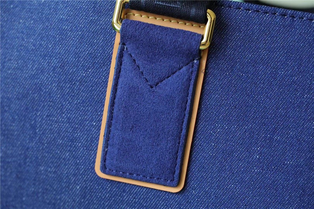 Top Quality Cabas PM Plan Soleil Denim Canvas Blue For Women, WoHandbags 11.8in/30cm Top Quality  M94144