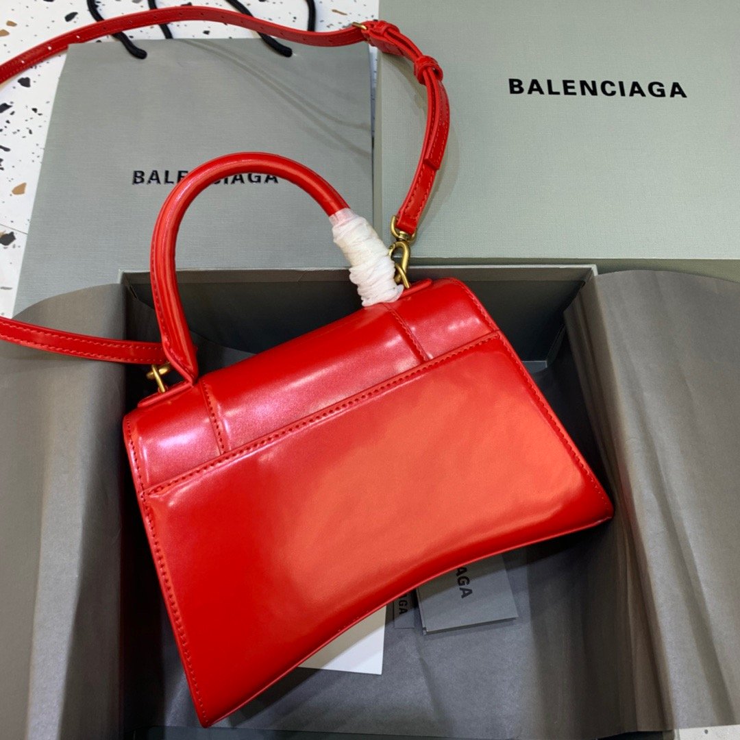 Top Quality Hourglass Small Handbag In Bright Red, For Women,  Bags 9in/23cm 5935461QJ4M6406
