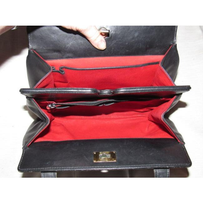 Gucci   Buttery Soft Black Leather Satchel