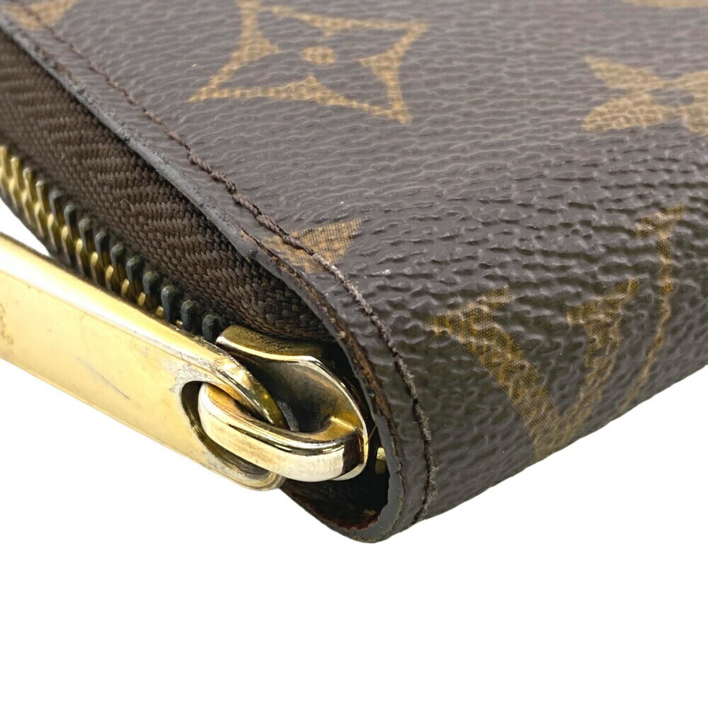 Louis Vuitton Monogram  Leather Long Wallet (Bi-Fold)