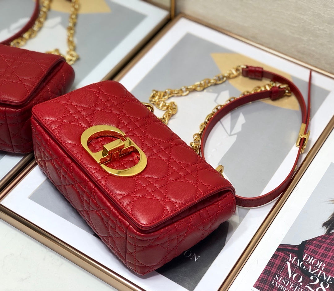 Top Quality Small Caro Bag Red For Women, Womens Handbags, Shoulder Bags, Crossbody Bags 20cm/8in CD