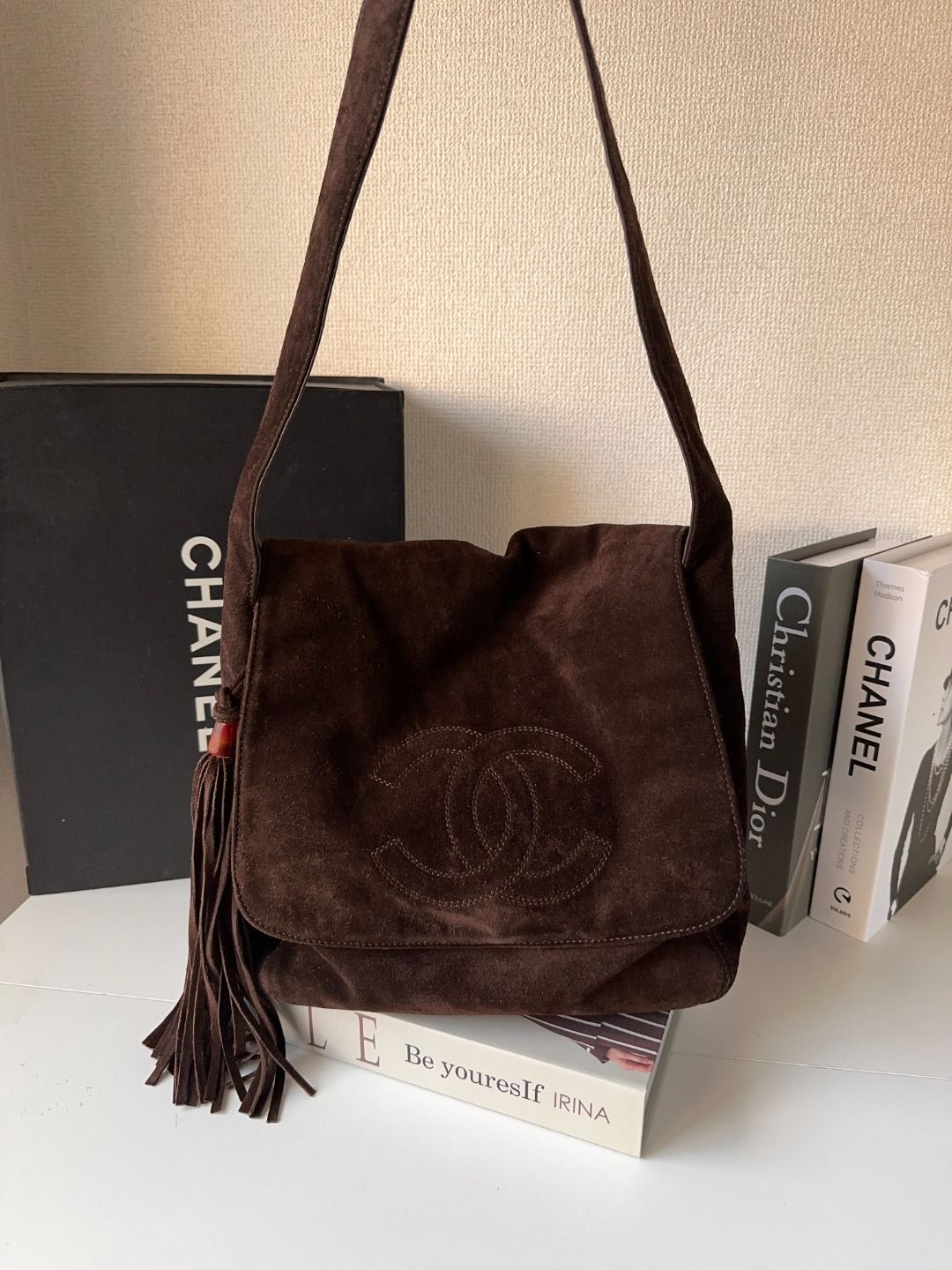 Chanel Suede CC Tassel Messenger Bag - Brown Shoulder Bags, Handbags MR27032025367222