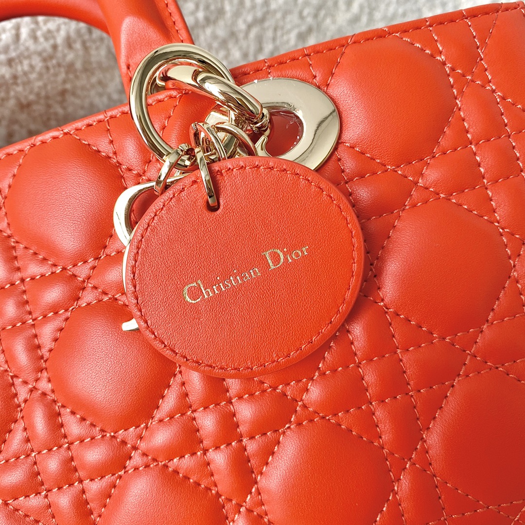 Top Quality Lady D-Joy Bag, Orange Handbags, 26cm CD