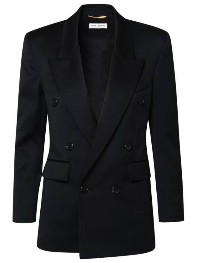Luxury Saint Laurent Trending 2025 Double Breasted Blazer Jacket Black