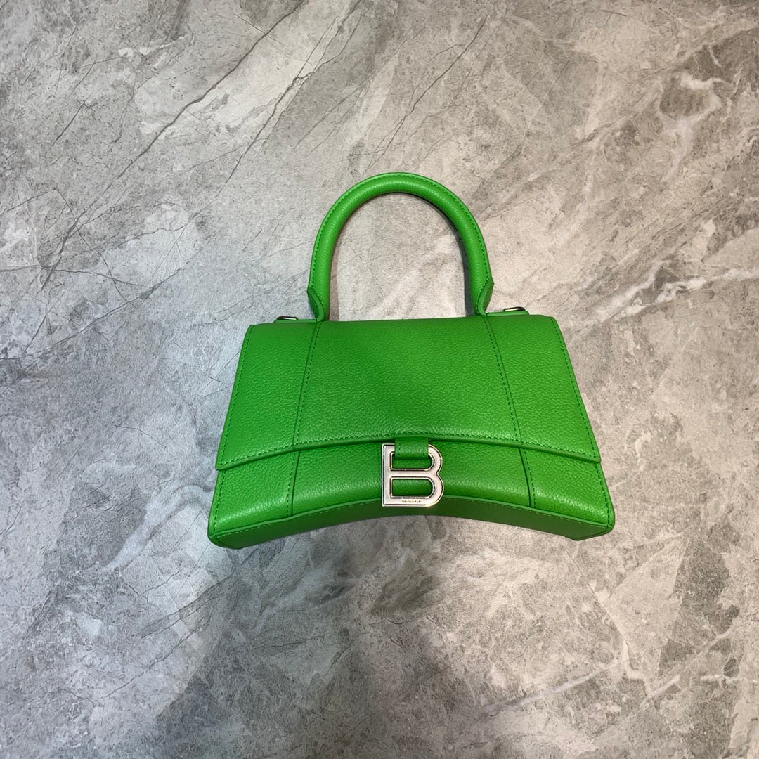 Top Quality Hourglass Small Handbag In Green, For Women,  Bags 9in/23cm