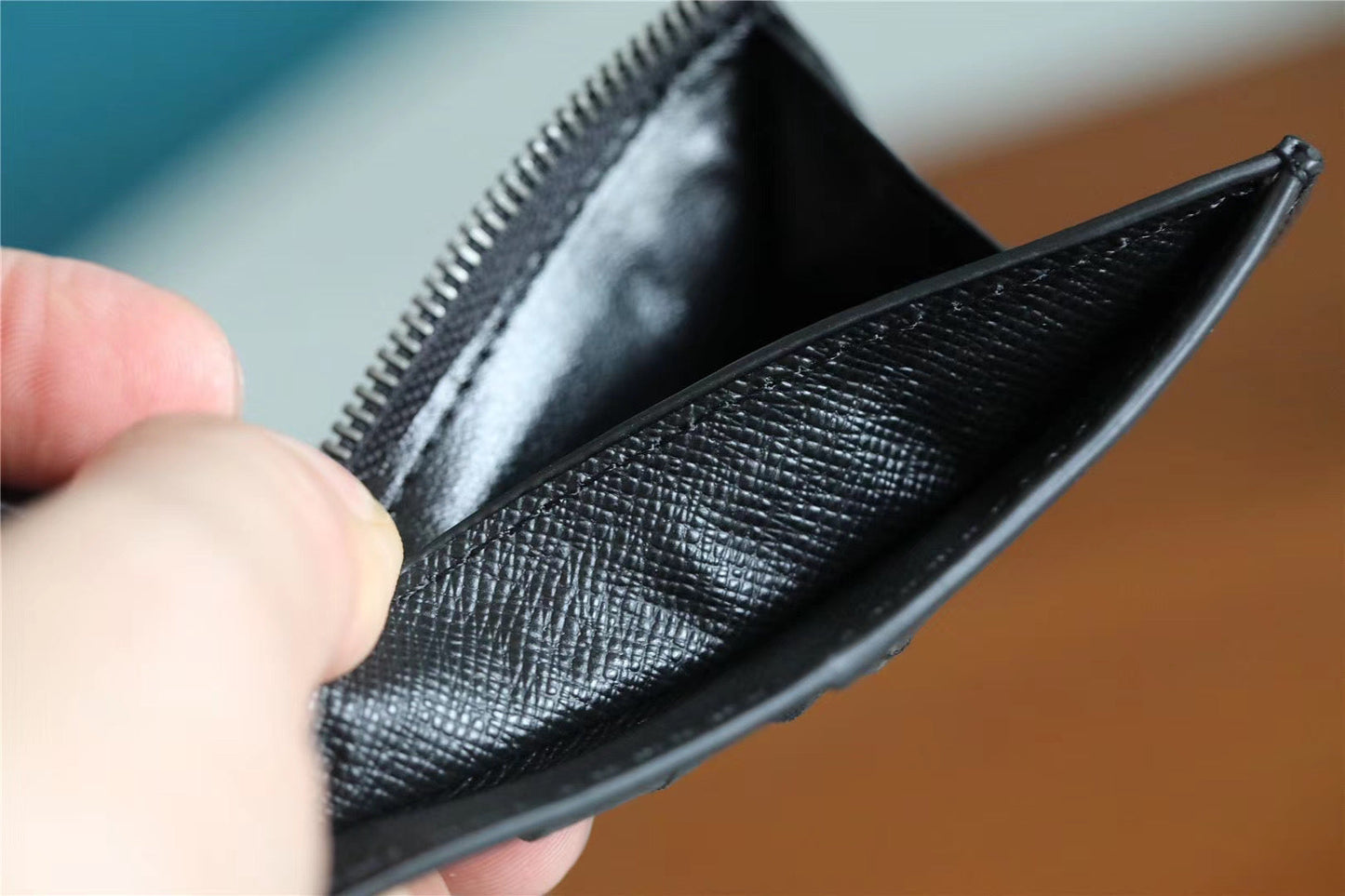 Top Quality ID Card Holder Monogram Canvas Black For Men, Wallet 13cm Top Quality N60378