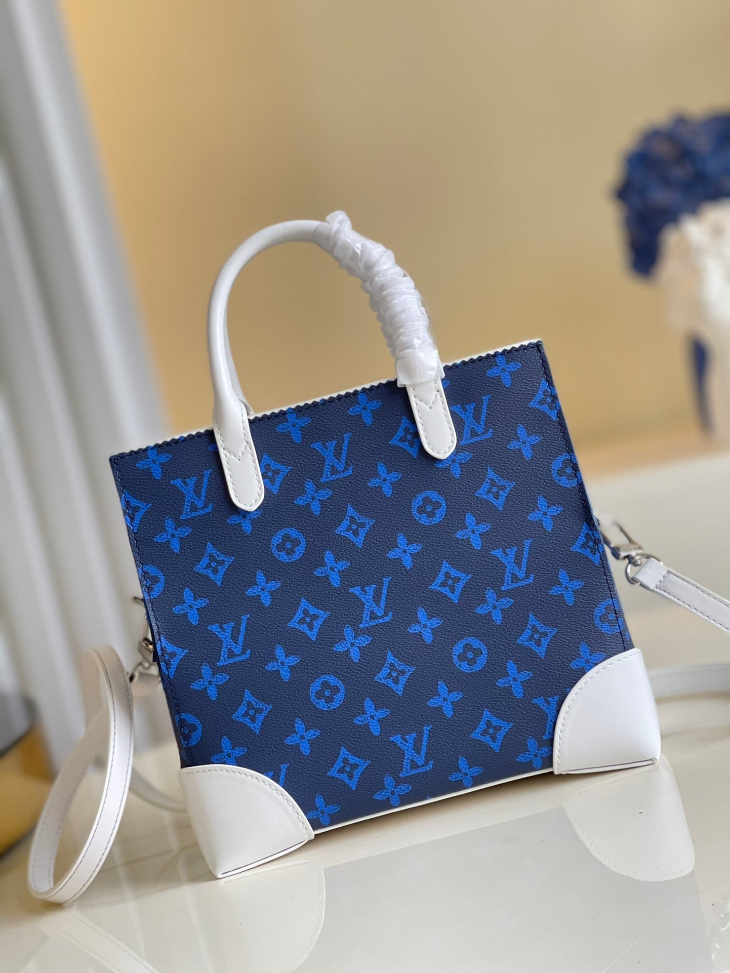 Top Quality Litter Bag  Monogram Canvas Blue By Virgil Abloh For Men, Mens Bags, Shoulder And Crossbody Bags 9.4in/24cm Top Quality