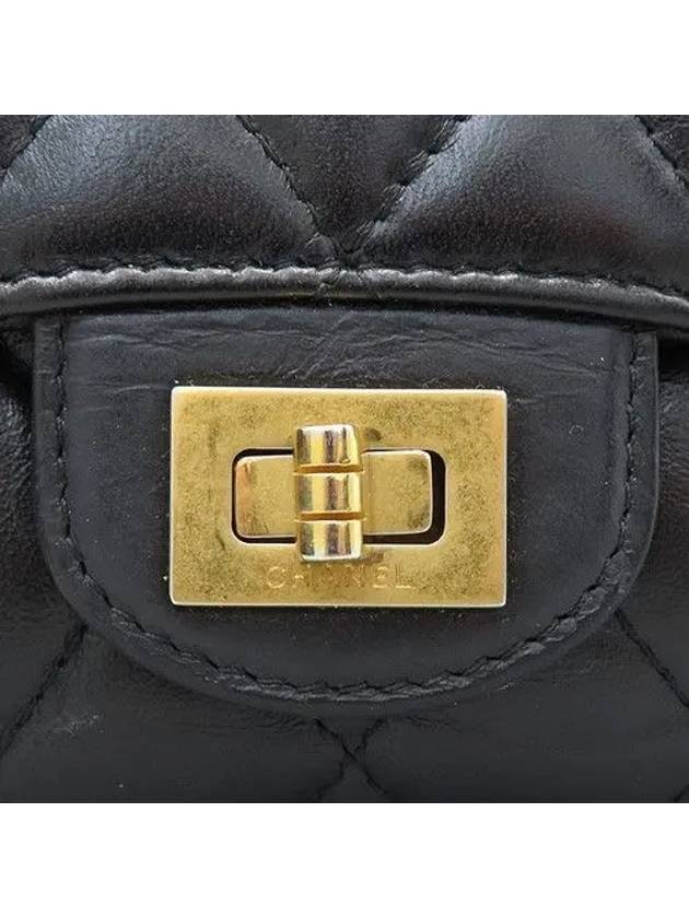 AP0628 Black color   calfskin 2 55 gold logo bi fold wallet Chanel