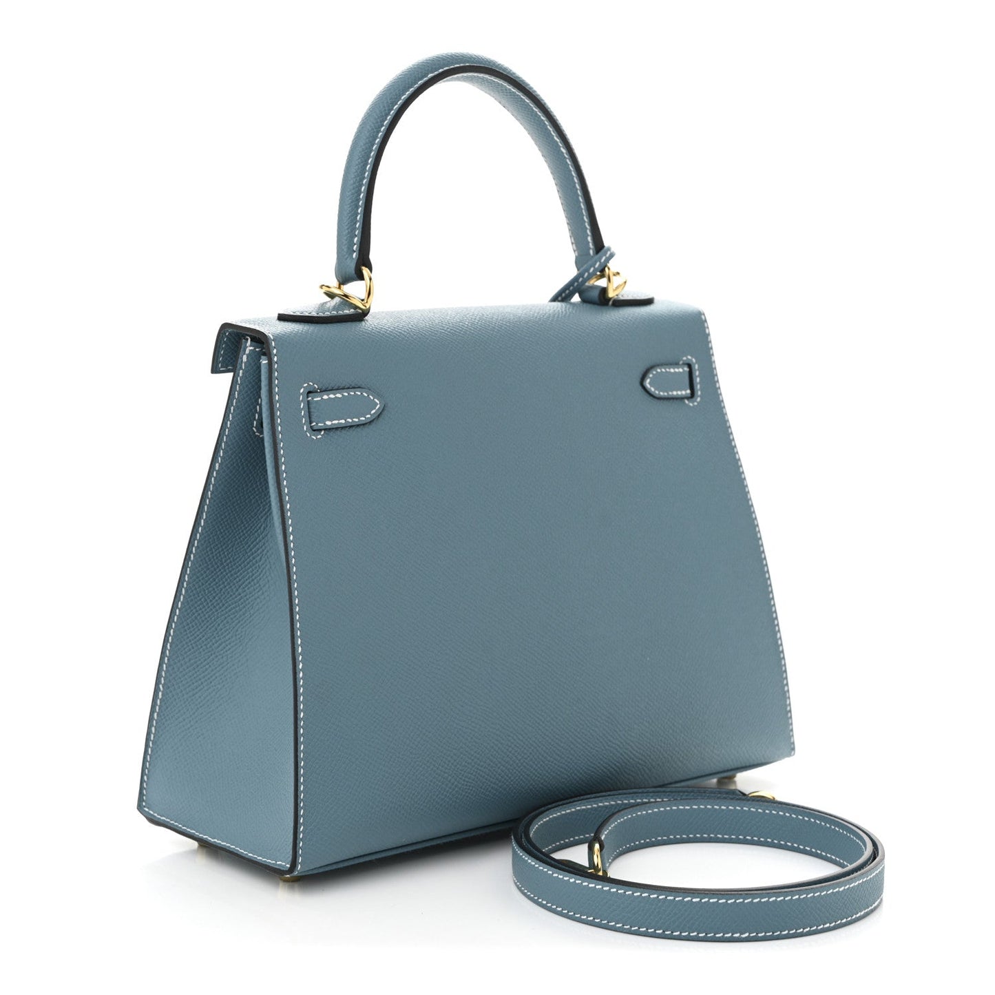 Hermes Epsom Kelly Sellier 25 New Blue Jean