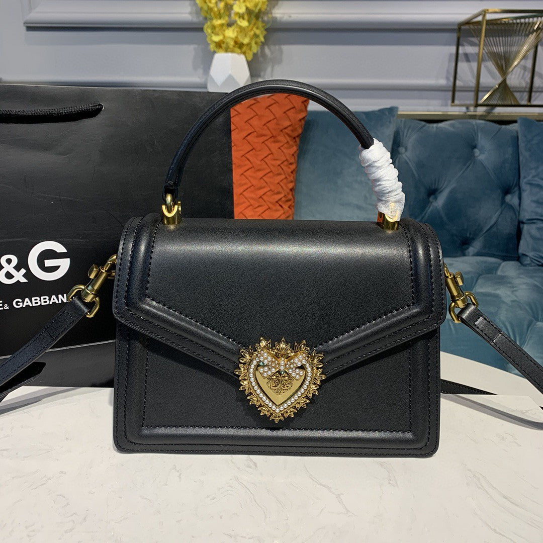Top Quality Medium Devotion Bag Black For Women 9.5in/24cm