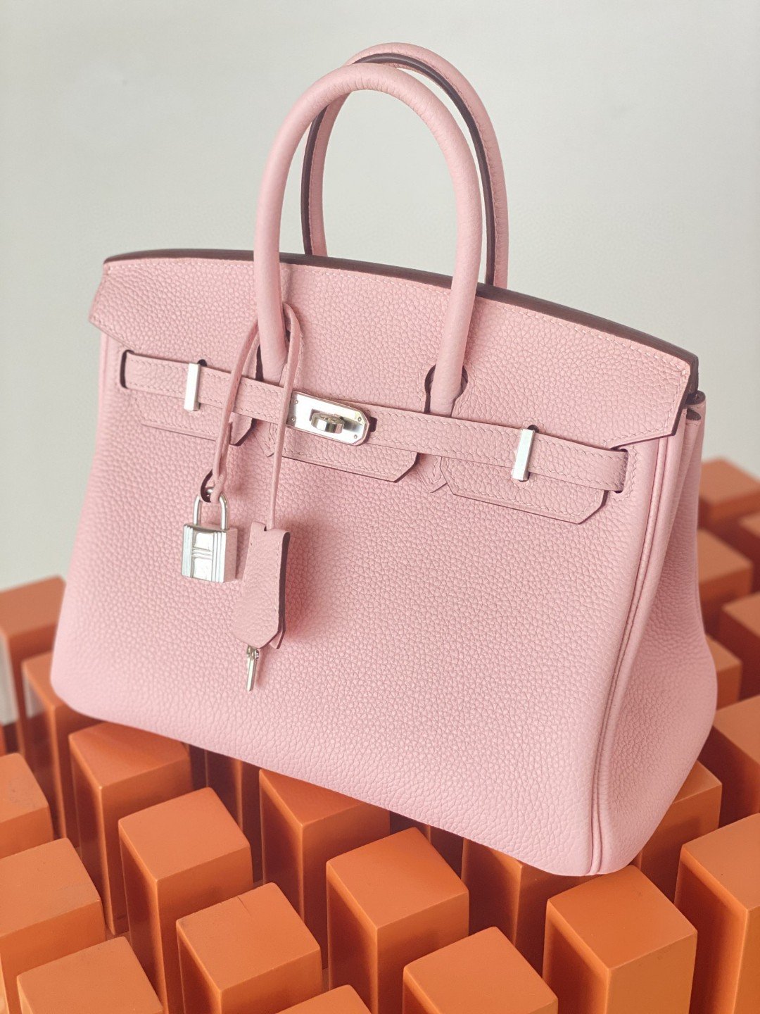 Top Quality Birkin Nata Swift Pink For Women SiTop Qualityer Toned Hardware 10in/25cm