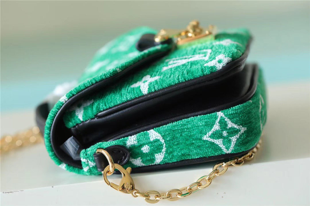 Top Quality Micro Metis Monogram Jacquard Green For Women, Womens Handbags, Shoulder And Crossbody Bags 5.5in/14cm Top Quality M81127