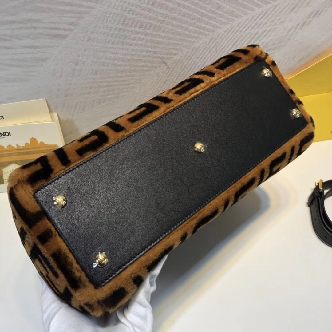 FI Top Quality Handle Bag Brown For Women, Bags 14.9in/38cm FF