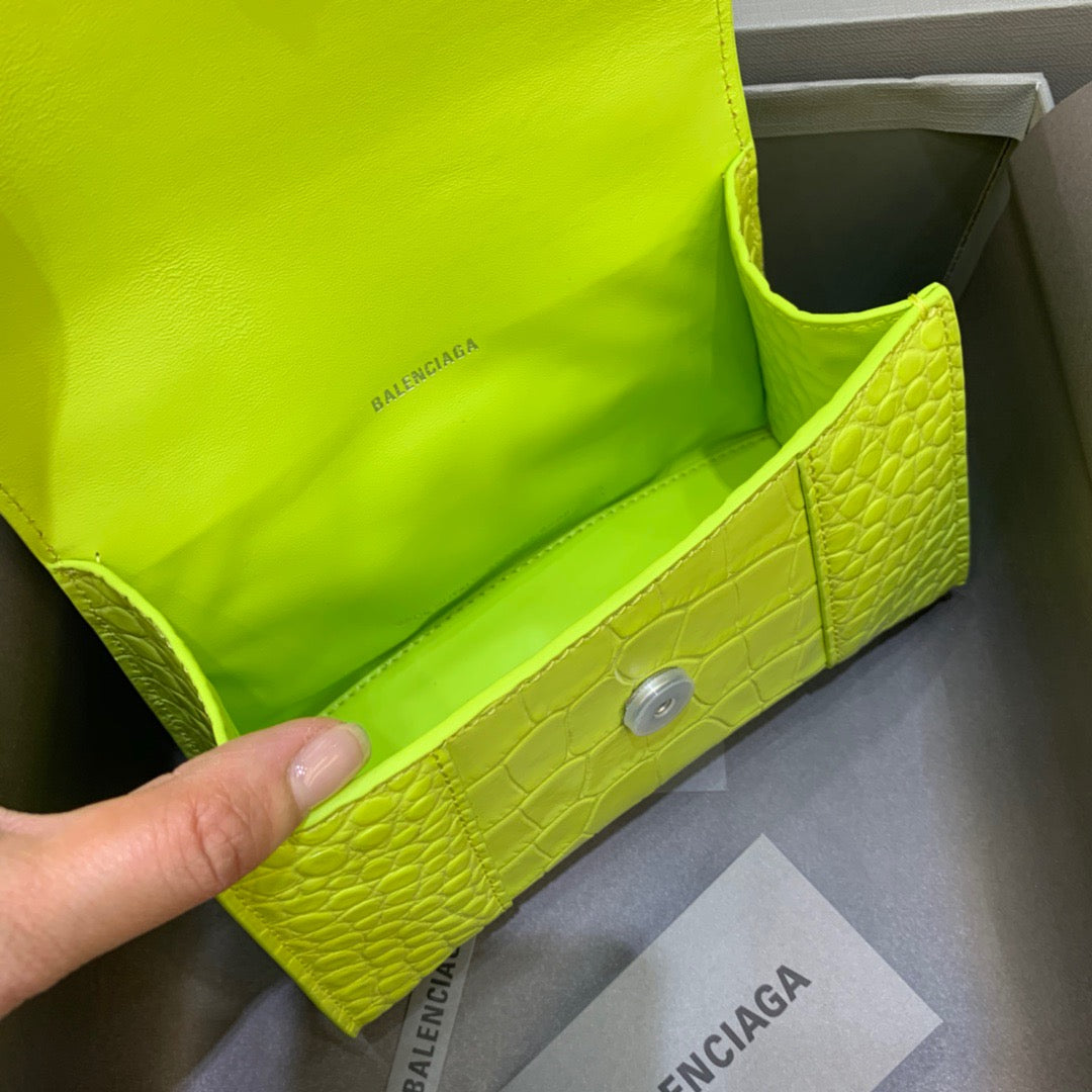 Top Quality Hourglass XS Handbag In Light Green, For Women,  Bags 7.4in/19cm