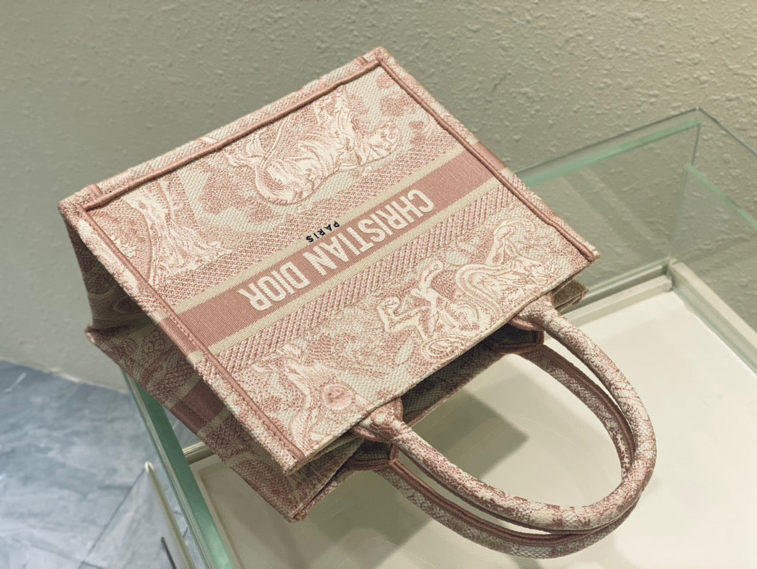 Top Quality Small Book Tote Pink, For Women, Womens Handbags 26.5cm/10.5in CD