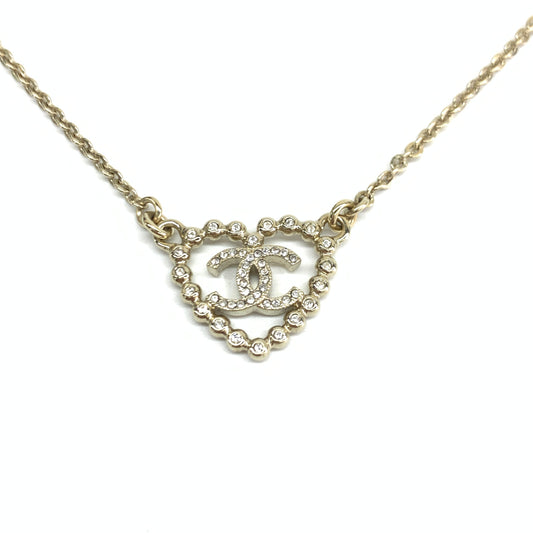 Chanel Heart Double C Necklace