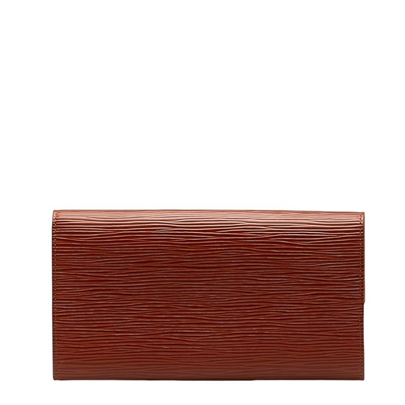 LOUIS VUITTON Long Wallet in Epi Leather Kenyan Brown M63573