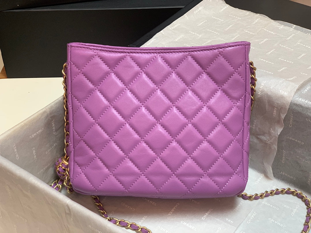CHLHobo Handbag Purple Bag For Women 16cm/6in