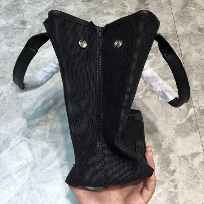 Top Quality Navy Small Cabas Tote Bag In Black, For Women,  Bags 18.5in/47cm 3399332HH3N1000