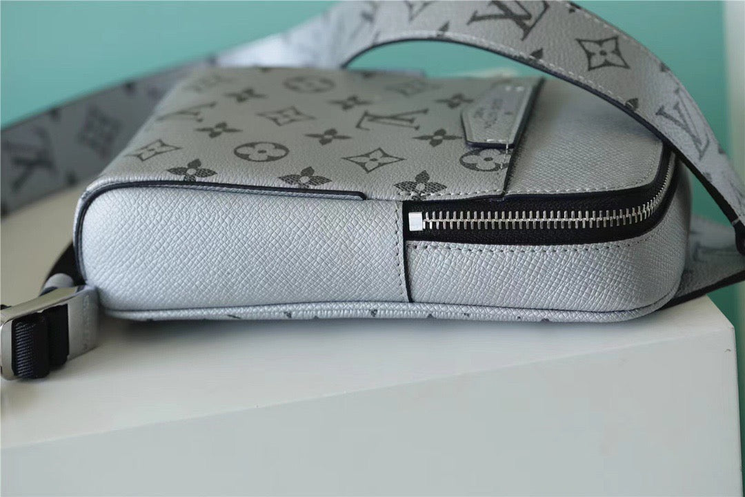 Top Quality Outdoor Sling Bag Taigarama Gunmetal Gray For Men, Bags, Crossbody Bags 8.3in/21cm Top Quality 