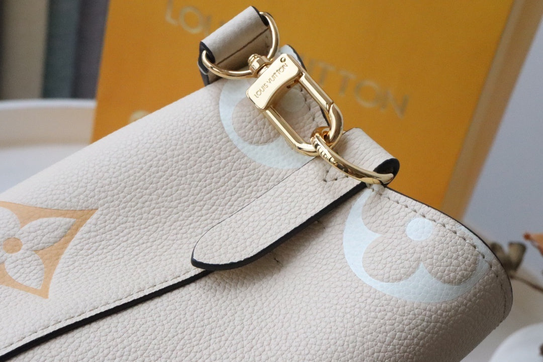 Top Quality NeoNoe BB Bucket Bag Monogram Empreinte Cream/Saffron For Women, Womens Bags, Shoulder Bags 7.9in/20cm Top Quality M45716
