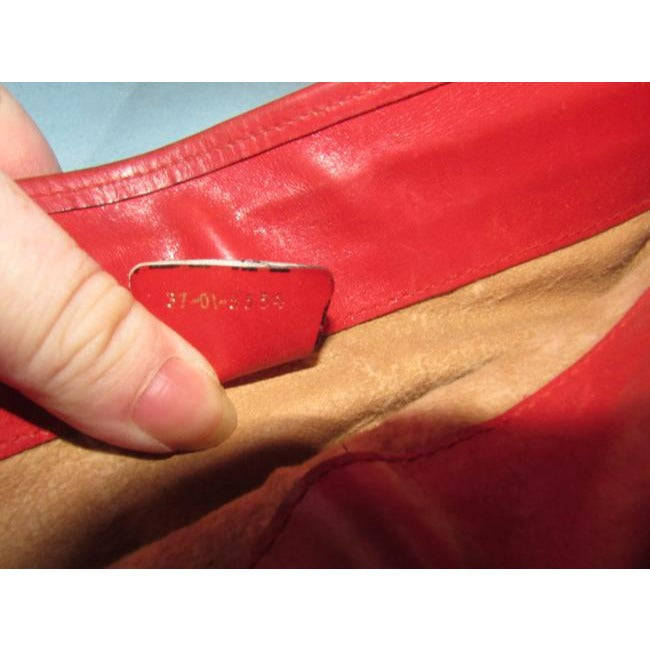 Gucci   Red Gg Canvas Cross Body Clutch