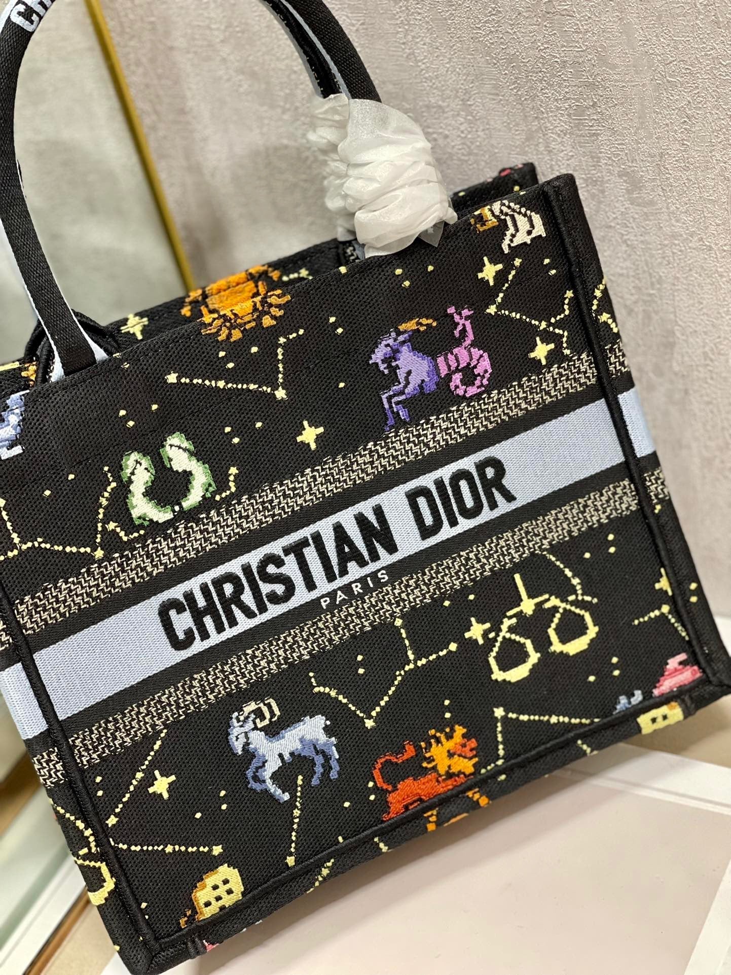 Top Quality Small Book Tote Black, For Women, Womens Handbags 26.5cm/10.5in CD