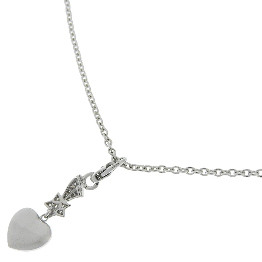 Chanel Comet Necklace K18 White G Heart  10.1g Comet  A+ Ranked Comet Collar