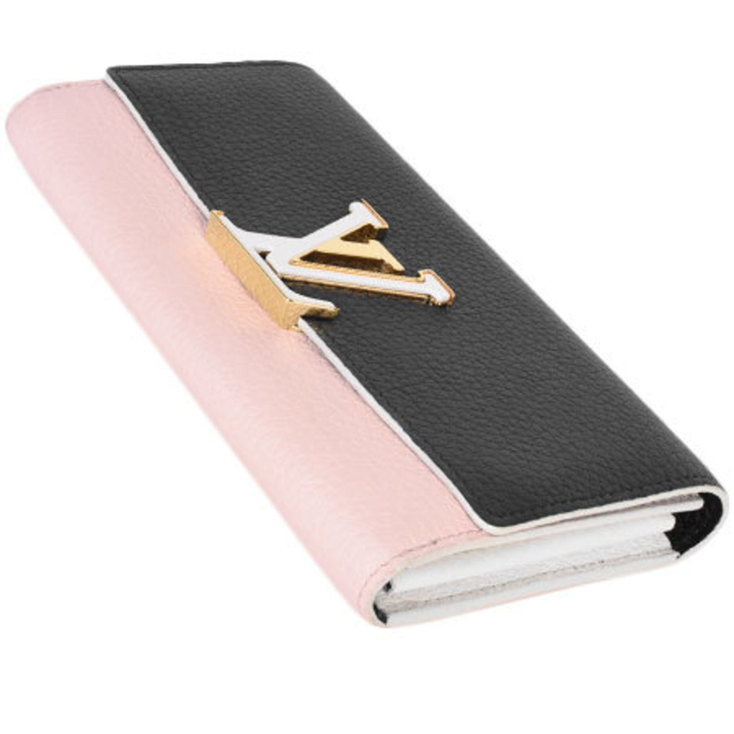 Louis Vuitton  Leather Long Wallet (Bi-Fold)