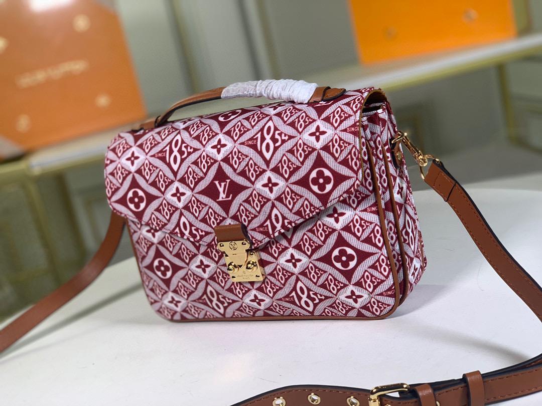 Top Quality Since 1854 Pochette Metis Red For Women, Womens Handbags, Shoulder And Crossbody Bags 9.8in/25cm Top Quality