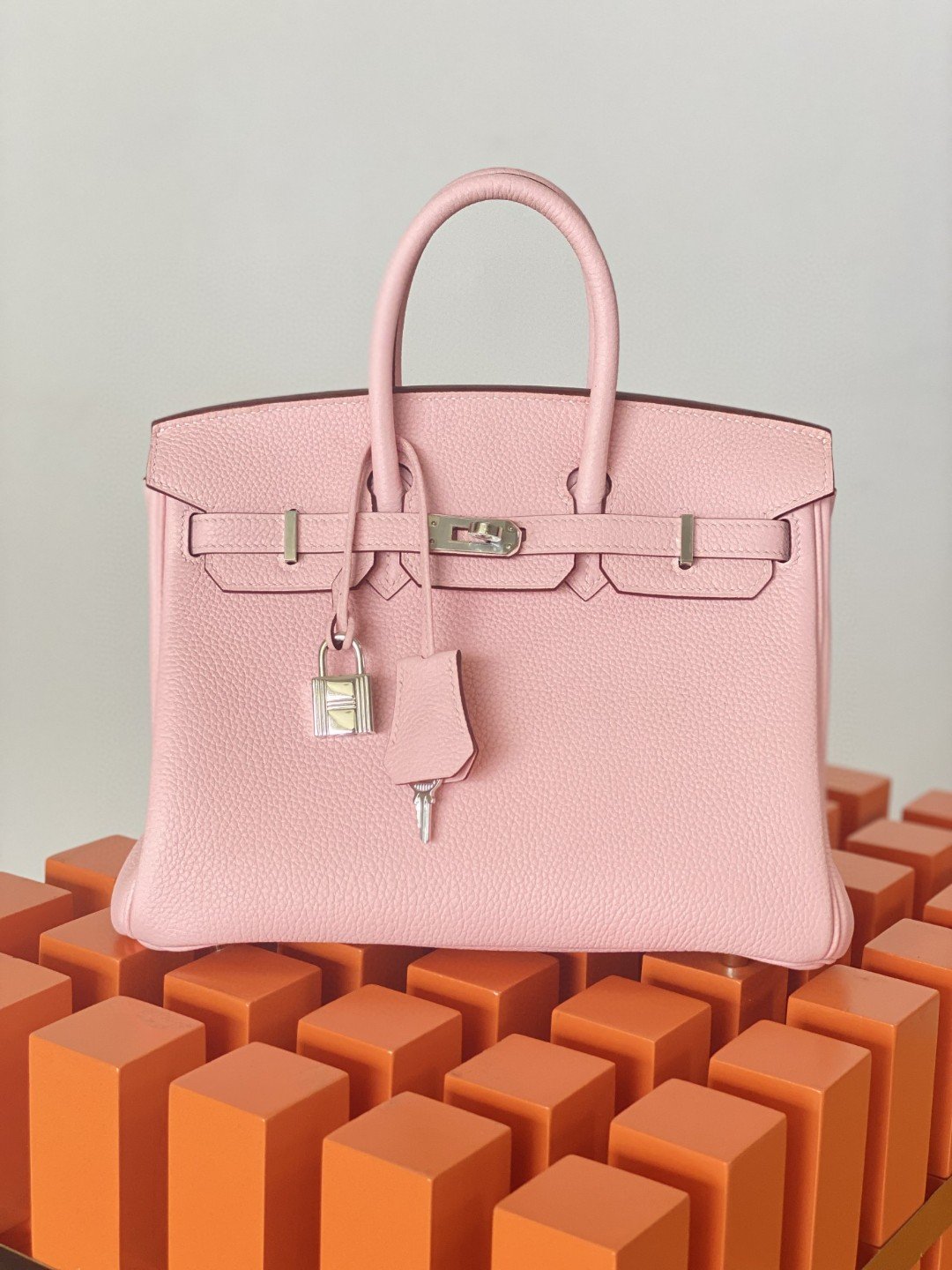 Top Quality Birkin Nata Swift Pink For Women SiTop Qualityer Toned Hardware 10in/25cm