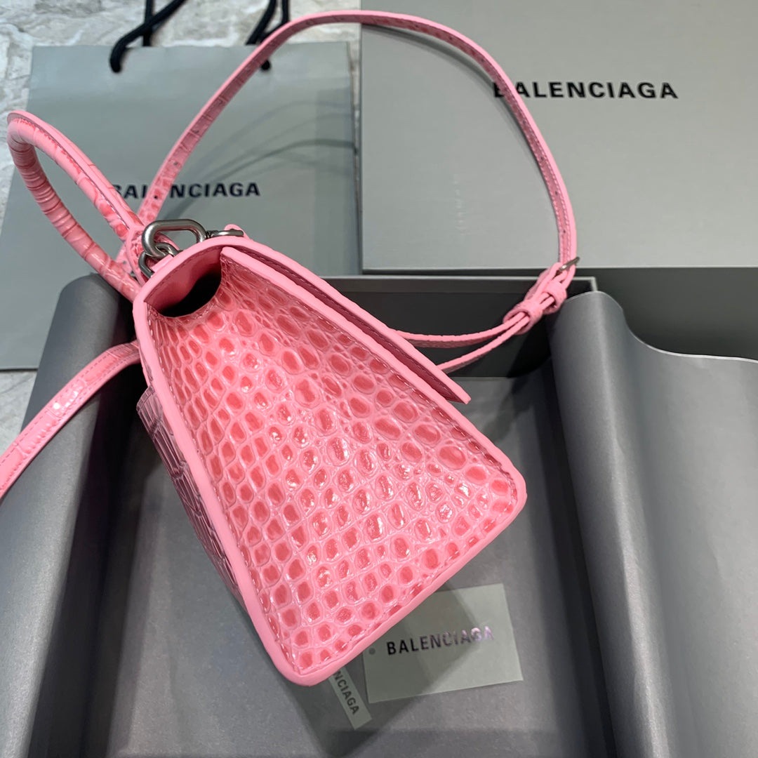 Top Quality Hourglass Small Handbag In Dark Pink, For Women,  Bags 9in/23cm