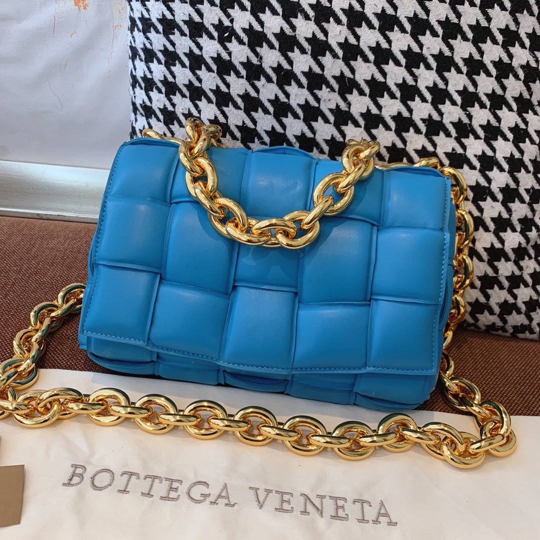 Top Quality Chain Cassette Blue, For Women, Women’s Bags 10.2in/26cm