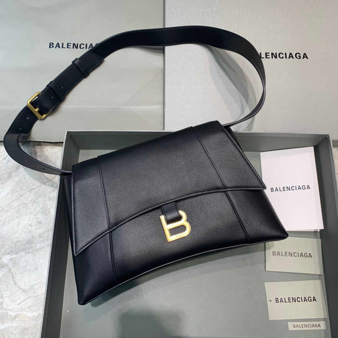 Top Quality Downtown Small Shoulder Bag In Black, For Women,  Bags 11.8in/30cm 67135329S1M1000