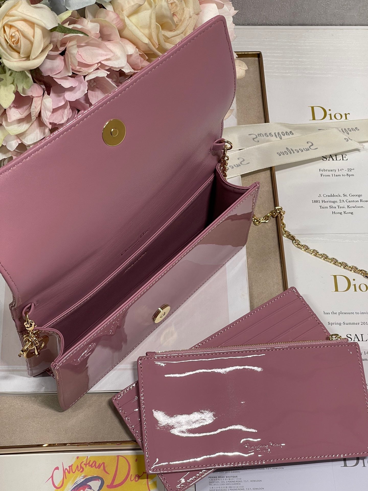 Top Quality Lady Pouch Pink, For Women, Womens Handbags 8.5in/21.5cm CD