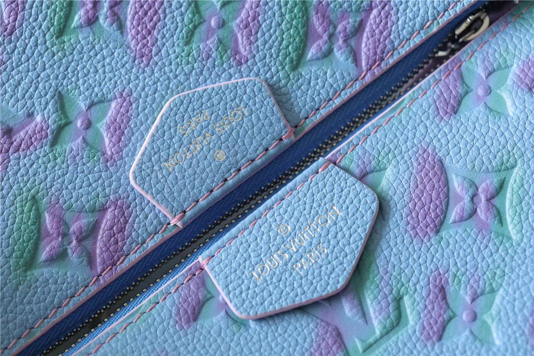 Top Quality Multi Pochette Accessoires Monogram Empreinte Blue For Women, Womens Handbags 9.4in/24cm Top Quality 