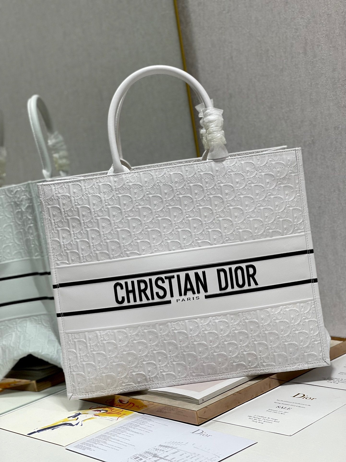 Top Quality Large Book Tote White, For Women, Womens Handbags 16.5in/42cm CD