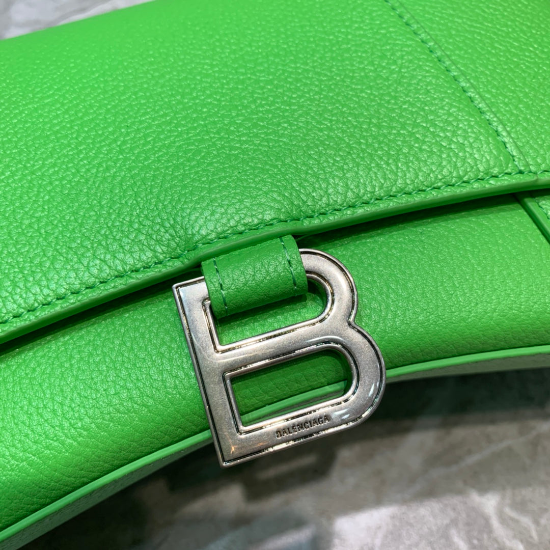 Top Quality Hourglass Small Handbag In Green, For Women,  Bags 9in/23cm
