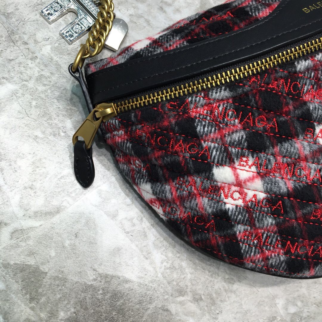 Top Quality Souvenir XXS Belt Bag In Checkered Red, For Women,  Bags 11.8in/30cm