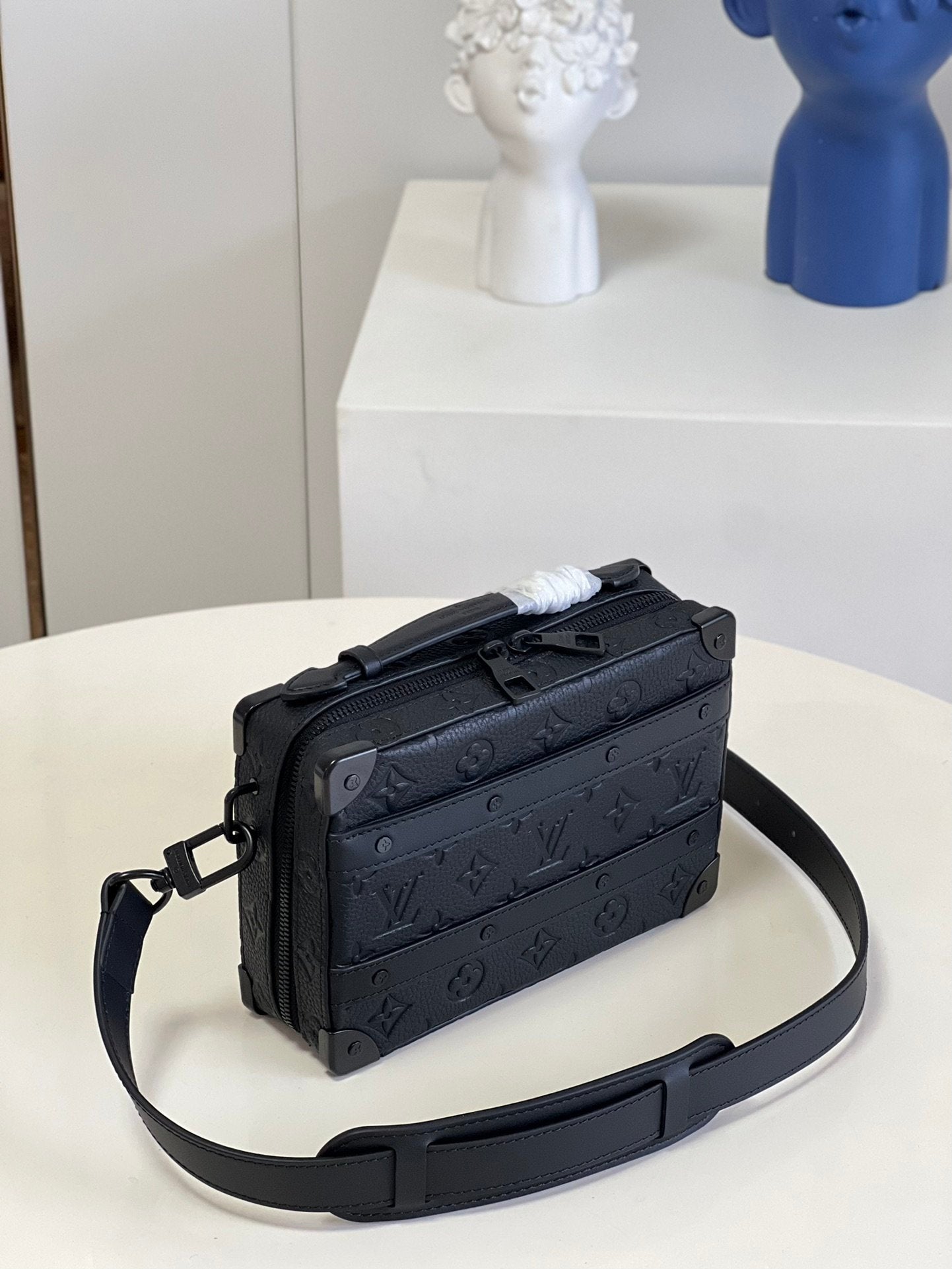 Top Quality Handle Soft Trunk Black Taurillon Monogram For Men, Bags 8.5in/22cm Top Quality M59163