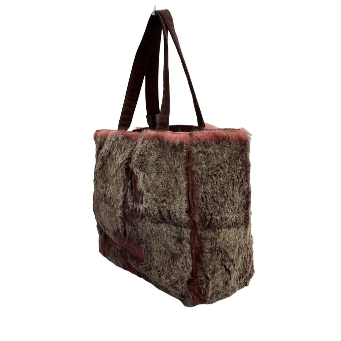 Chanel Rabbit Fur CC Tote - Burgundy Totes, Handbags ITF5BEZUH9RM